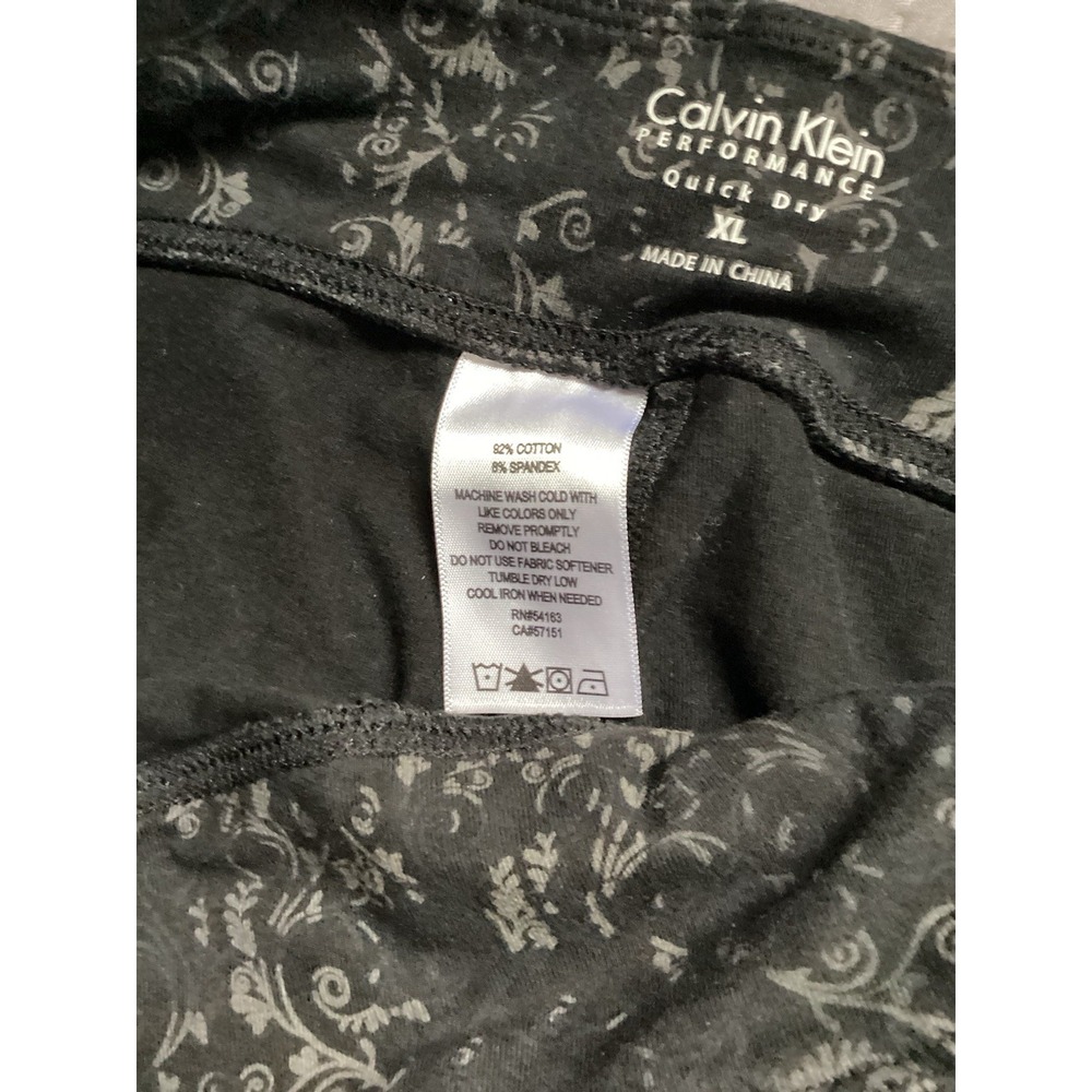Calvin Klein Performance Women's Black Cropped Leggings - XL - Picture 4 of 9